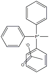 Methyltriphenylphosphonium acetate 구조식 이미지