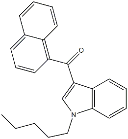 1-pentyl-3-(1-naphthoyl)indole 구조식 이미지