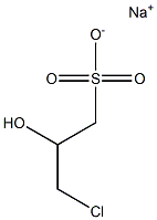 Sodium 3-chloro-2-hydroxypropylsulfonate Structure