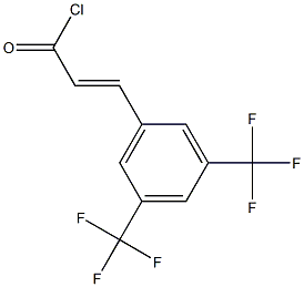 3,5-bistrifluoromethylcinnamoyl chloride Structure