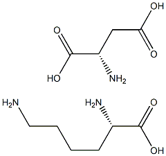 L-lysine-L-aspartate 구조식 이미지