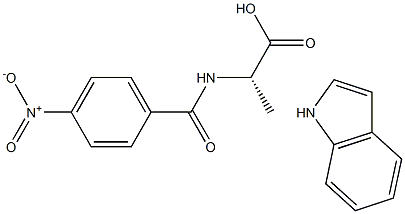 N-(4-nitrobenzoyl)-indole-alanine 구조식 이미지