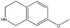 1,2,3,4-TETRAHYDRO-7-METHOXYISOQUINOLINE 구조식 이미지