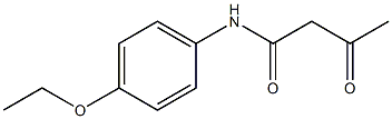 N-(4-ETHOXY-PHENYL)-3-OXO-BUTYRAMIDE 구조식 이미지