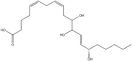 (5Z,8Z,13E,15S)-11,12,15-trihydroxyicosa-5,8,13-trienoic acid Structure