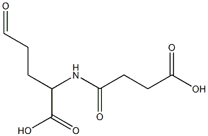 2-(3-carboxypropanoylamino)-5-oxo-pentanoic acid Structure