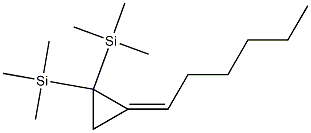 [(2Z)-2-Hexylidene-1-(trimethylsilyl)cyclopropyl](trimethyl)silane Structure