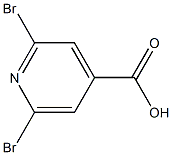 2,6-Dibromopyridine-4-carboxylic acid Structure