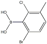 6-Bromo-2-chloro-3-methylbenzeneboronic acid 97% Structure