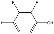 2,3-DIFLUORO-4-HYDROXYIODOBENZENE 구조식 이미지