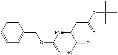 N-CBZ-L-ASPARTIC ACID 4-T-BUTYL ESTER 구조식 이미지