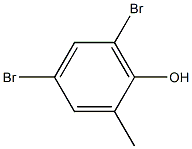 4,6-dibromo-2-methylphenol 구조식 이미지