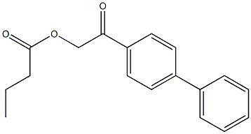 butyric acid p-phenyl-phenacyl ester Structure