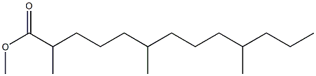 methyl-2,6,10-trimethyltridecanoate 구조식 이미지