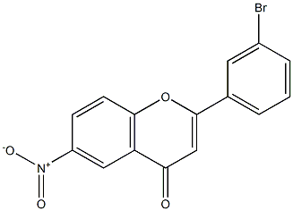 6-nitro-3'-bromoflavone Structure