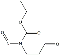 3-(N-carbethoxy-N-nitrosamino)propionaldehyde 구조식 이미지