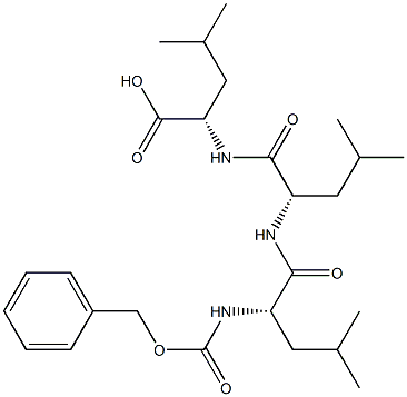 carbobenzoxy-leucyl-leucyl-leucine 구조식 이미지