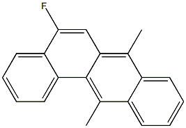 fluoro-7,12-dimethylbenz(a)anthracene 구조식 이미지