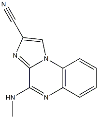 4-(methylamino)imidazo(1,2-a)quinoxaline-2-carbonitrile 구조식 이미지