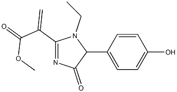 ethyl 4-(4-hydoxyphenyl)methylidene-2-methyl-5-oxoimidazoleacetate 구조식 이미지