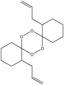 1,10-bis(2-propenyl)-7,8,15,16-tetraoxadispiro(5.2.5.2)-hexadecane Structure