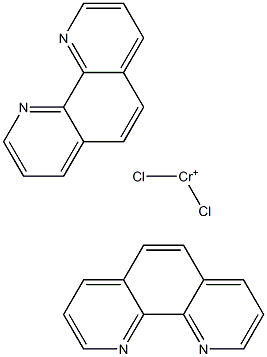 dichlorobis(1,10-phenanthroline)chromium(III) 구조식 이미지