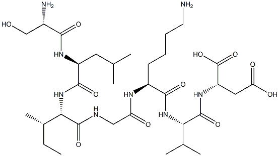 seryl-leucyl-isoleucyl-glycyl-lysyl-valyl-aspartic acid 구조식 이미지