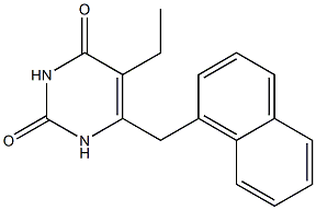 5-ethyl-6-(1-naphthylmethyl)uracil 구조식 이미지