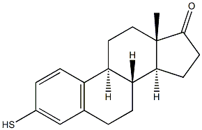 estra-1,3,5(10)-trien-17-one-3-thiol 구조식 이미지