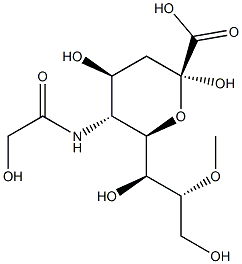 8-O-methyl-N-glycolylneuraminic acid 구조식 이미지