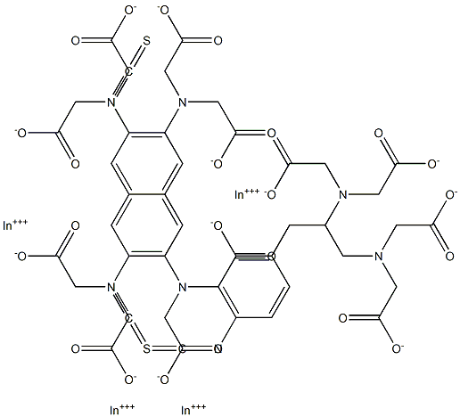 indium 1-(4-isothiocyanatobenzyl)ethylenediaminetetraacetic acid 구조식 이미지