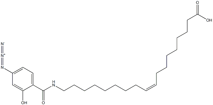 18-(4'-azido-2'-hydroxybenzoylamino)-oleic acid 구조식 이미지