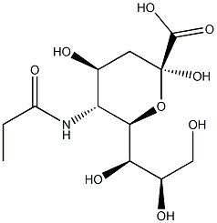 N-propanoylneuraminic acid Structure