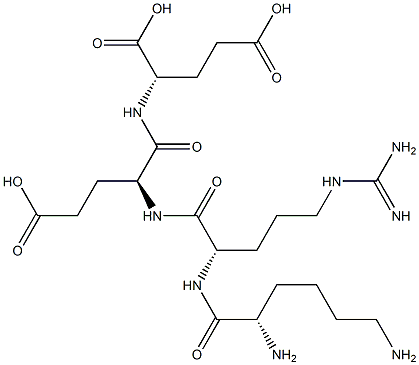 lysyl-arginyl-glutamyl-glutamic acid Structure