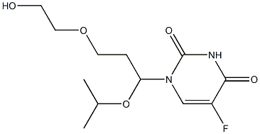 1-((3-(2-hydroxyethoxy)-1-isopropoxy)propyl)-5-fluorouracil Structure