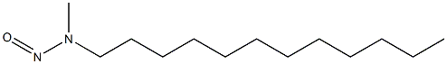 N-METHYL-N-N-DODECYLNITROSAMINE 구조식 이미지