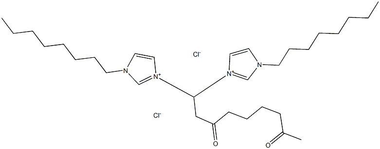 3,3'-(2,7-DIOXYOCTYMETHYLENE)BIS(1-OCTYLIMIDAZOIUM)CHLORIDE Structure
