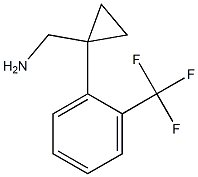 [1-(2-Trifluoromethylphenyl)cyclopropyl]methylamine Structure