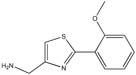 [2-(2-Methoxyphenyl)thiazol-4-yl]methylamine 구조식 이미지