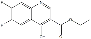 Ethyl6,7-difluoro-4-hydroxy-3-quinolinecarboxylate 구조식 이미지