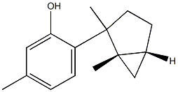 2-[(1S,5R)-1,2-dimethyl-2-bicyclo[3.1.0]hexyl]-5-methyl-phenol 구조식 이미지