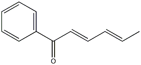 (2E,4E)-1-phenylhexa-2,4-dien-1-one Structure