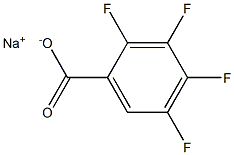 Sodium 2,3,4,5-tetafluorobenzoate 구조식 이미지