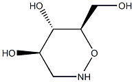 (4R,5S,6R)-6-(hydroxymethyl)oxazinane-4,5-diol 구조식 이미지