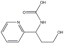 (3-Hydroxy-1-pyridin-2-yl-propyl)-carbamic acid Structure