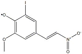 [2-Iodo-6-methoxy-4-(2-nitro-vinyl)-phenoxy]- 구조식 이미지