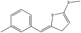 2-(3-Methylbenzylidene)-5-(methylthio)thiophen- 구조식 이미지