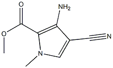 METHYL 3-AMINO-4-CYANO-1-METHYL-1H-PYRROLE-2-CARBOXYLATE Structure