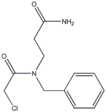 3-[BENZYL(CHLOROACETYL)AMINO]PROPANAMIDE Structure