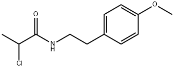 2-CHLORO-N-[2-(4-METHOXYPHENYL)ETHYL]PROPANAMIDE Structure